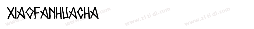 小烦花茶80 XIAOFANHUACHA字体转换